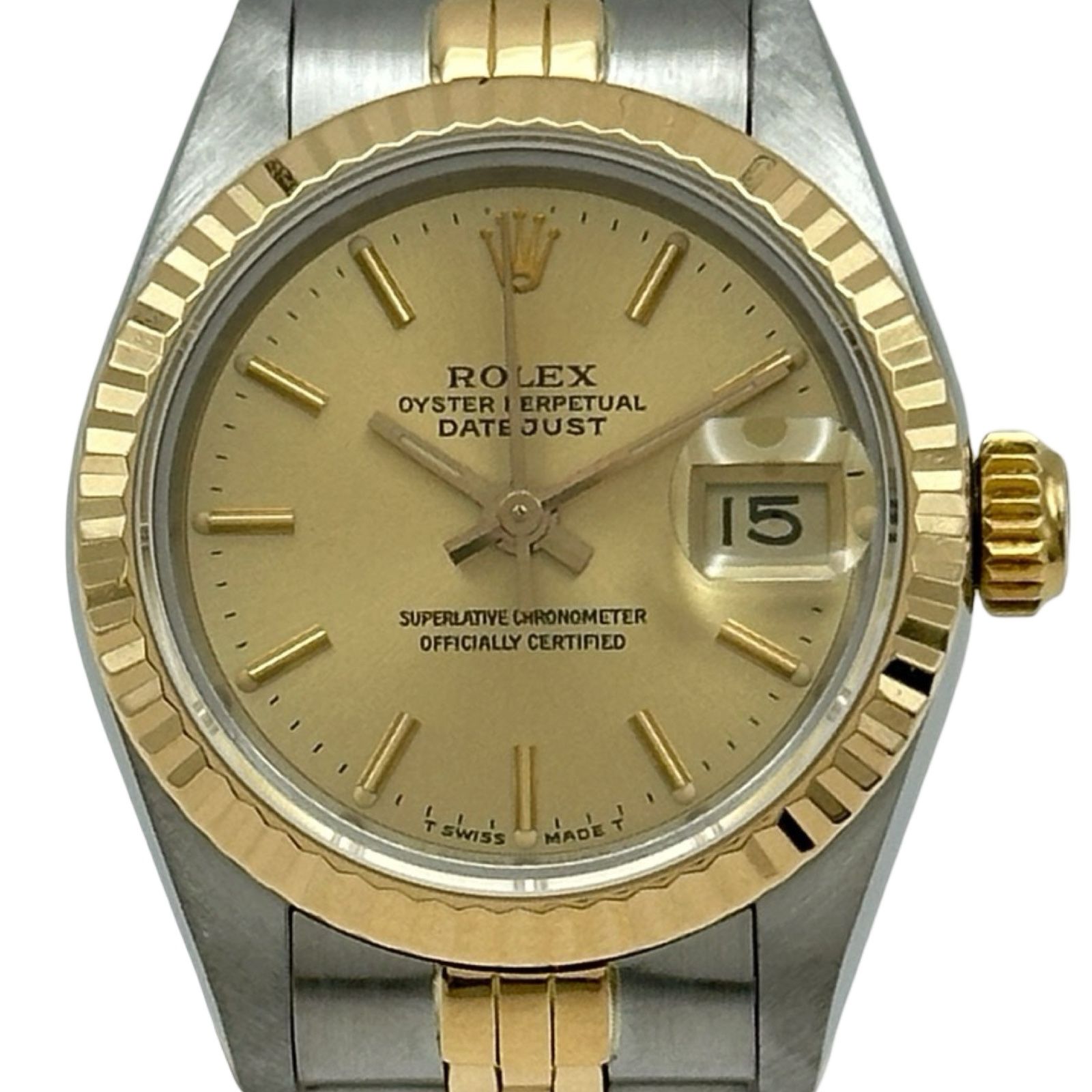 ロレックス ROLEX デイトジャスト 69173 シャンパンゴールド ゴールド/ステンレススチール 自動巻き レディース 腕時計