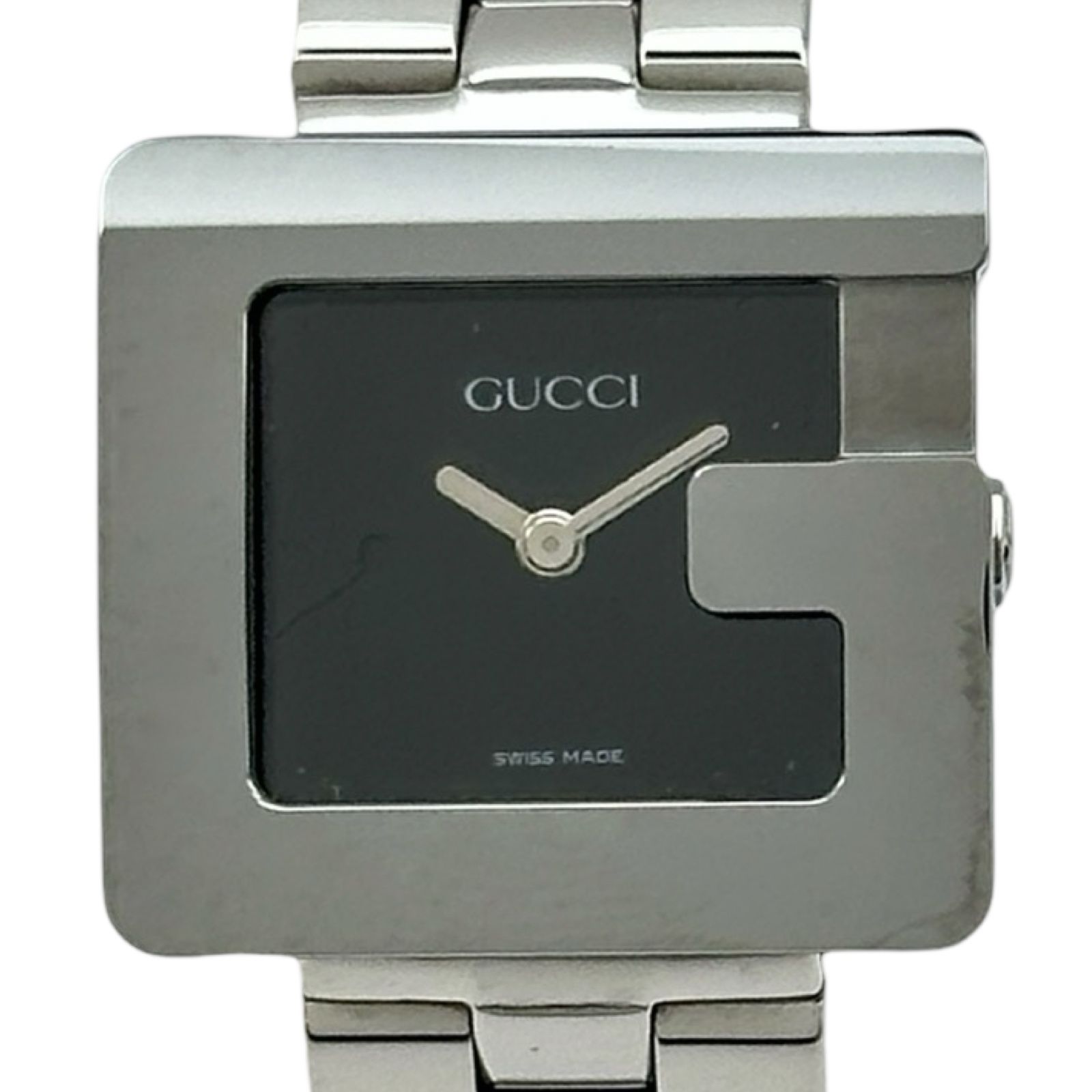 グッチ GUCCI Gスクエア 3600L ブラック ステンレススチール クオーツ レディース 腕時計