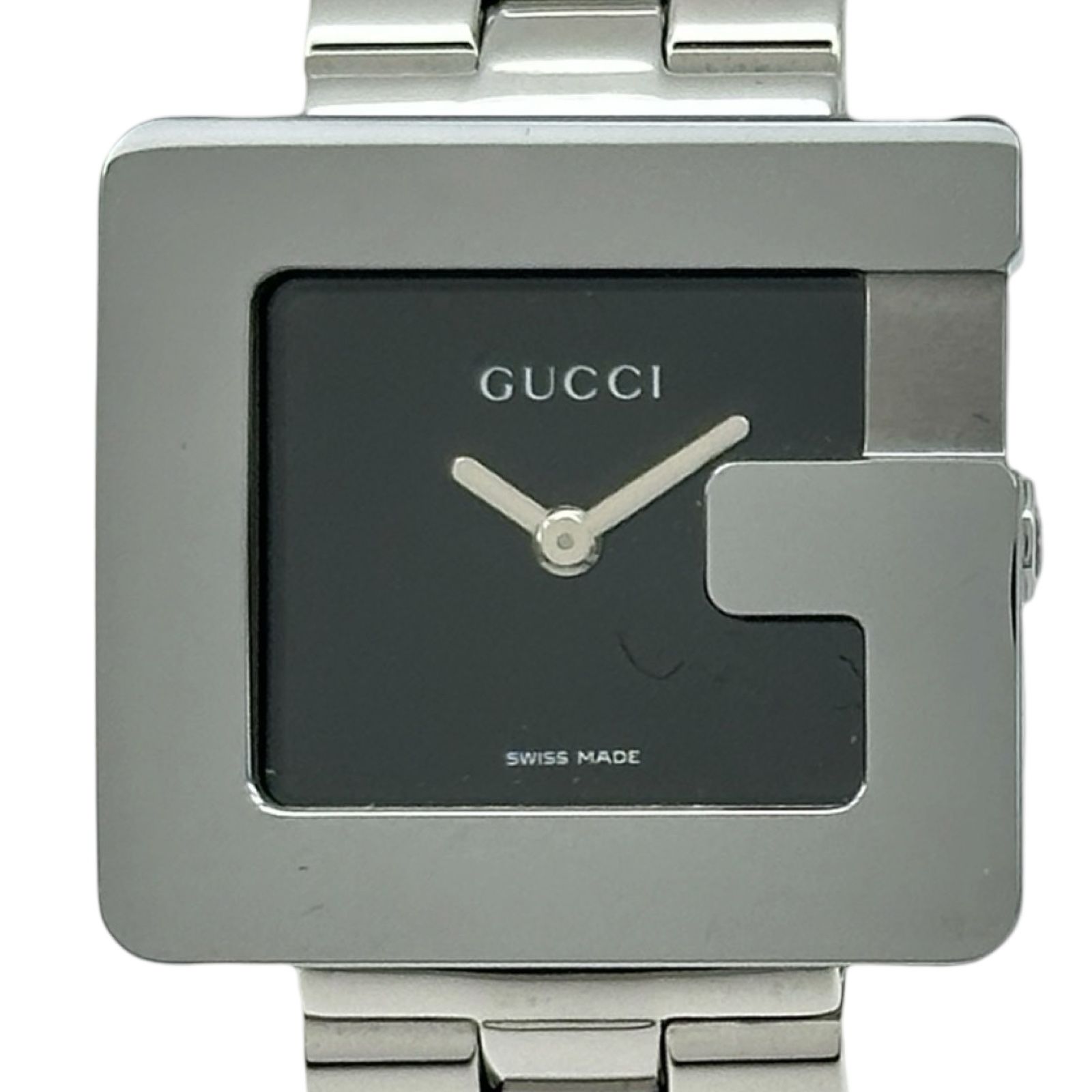 グッチ GUCCI Gスクエア 3600L ブラック ステンレススチール クオーツ レディース 腕時計