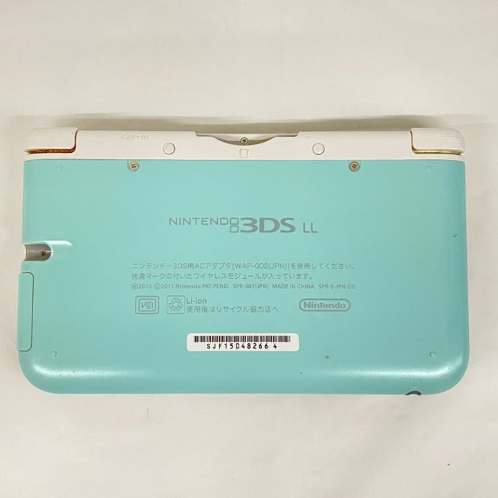 東店24-4260-2606] Nintendo 3DS LL本体 ミントグリーン×ホワイト