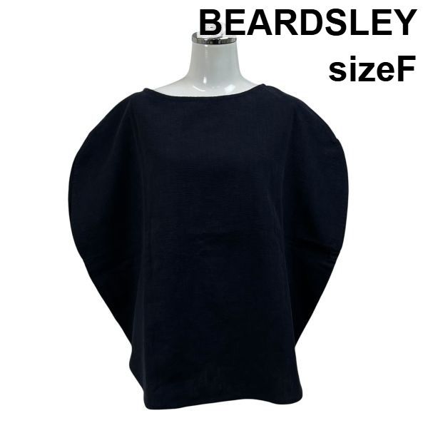 美品☆BEARDSLEY ビアズリー コットンカットソー コクーンシルエット □ ビアズリー BEARDSLEY カットソー トップス 半袖 花刺繍 コクーン