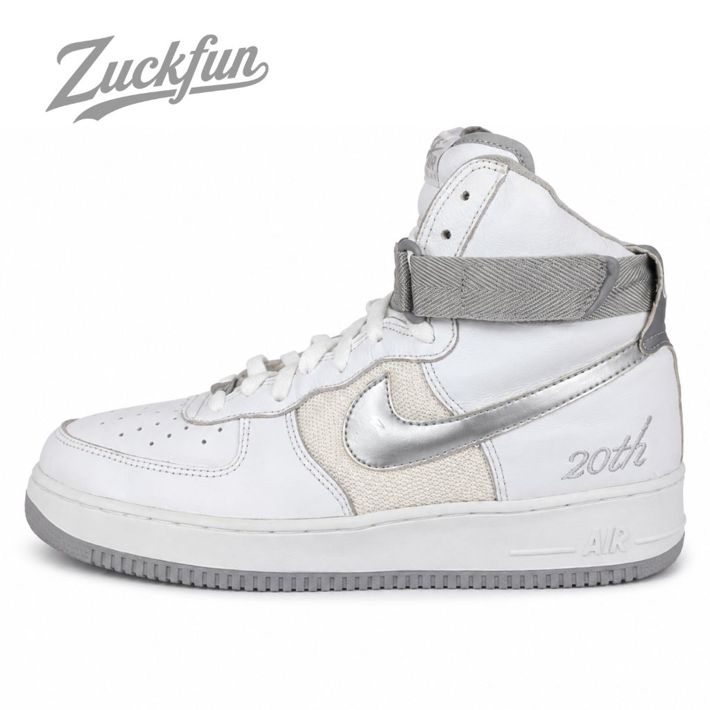 ビックサイズ NIKE AIR FORCE 1 HIGH L/M 20TH エア フォース 1 ハイ カット ホワイト メタリック シルバー 白 メンズ ナイキ スニーカー 29 cm U01387