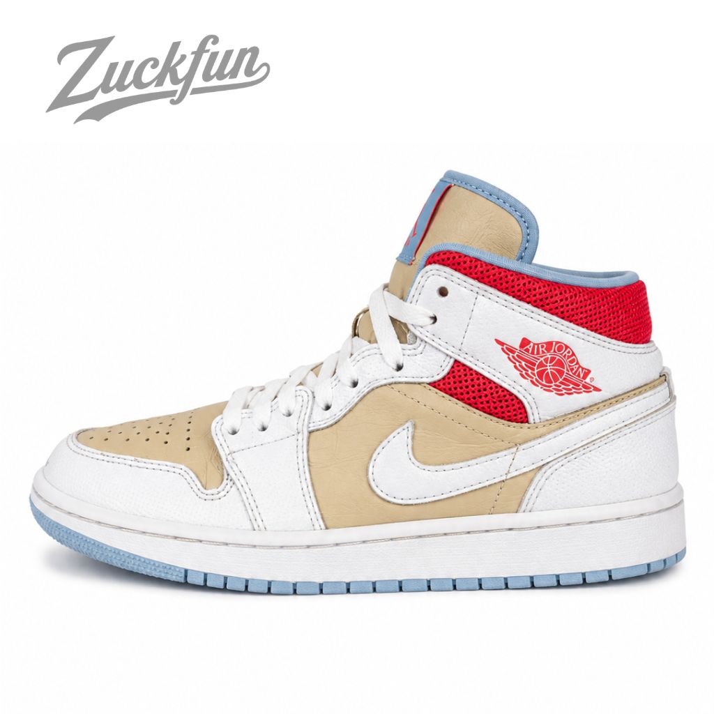 NIKE AIR JORDAN 1 MID SE SESAME エア ジョーダン 1 ミッド カット セサミ ホワイト ベージュ 白 レディース ナイキ スニーカー 23.0 cm B00002