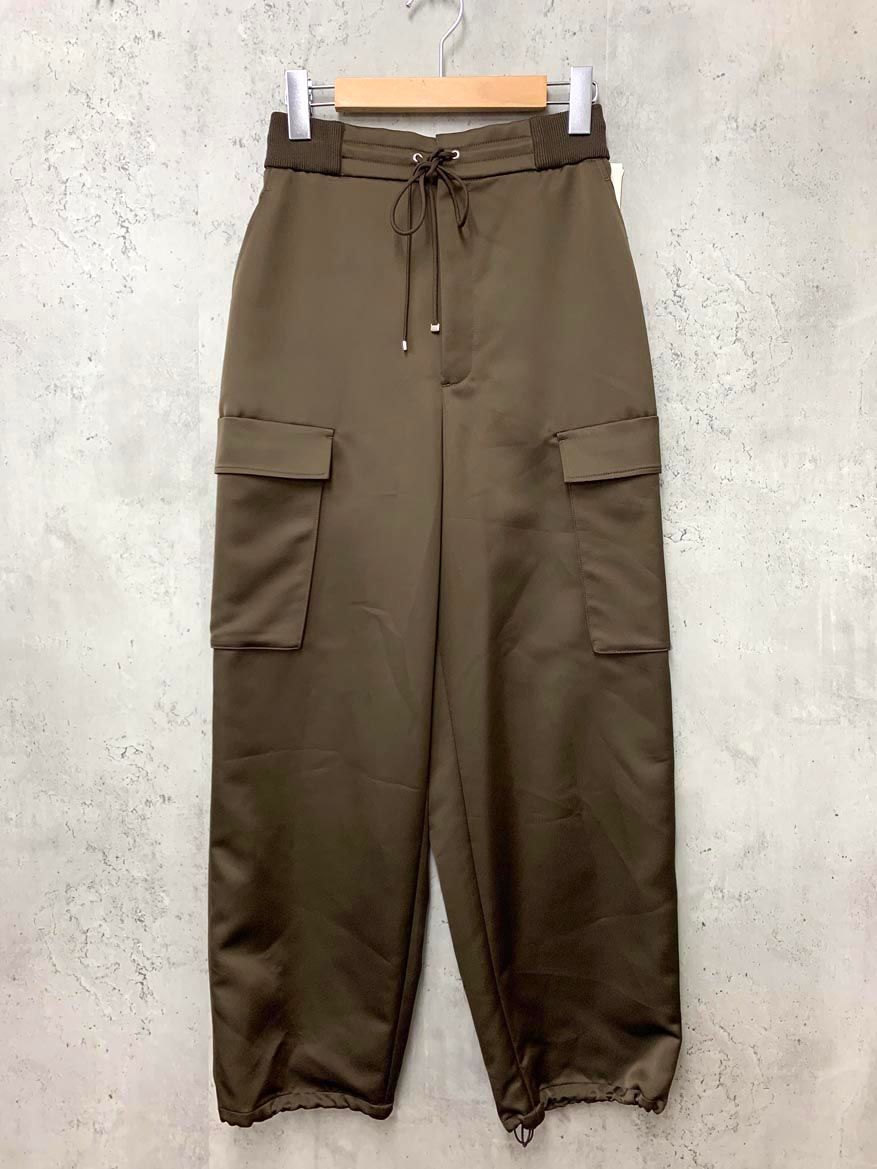 展示品■uncrave アンクレイヴ 2way バルーン サテンイージー カーゴ パンツ size00/ブラウン ■■◎レディース