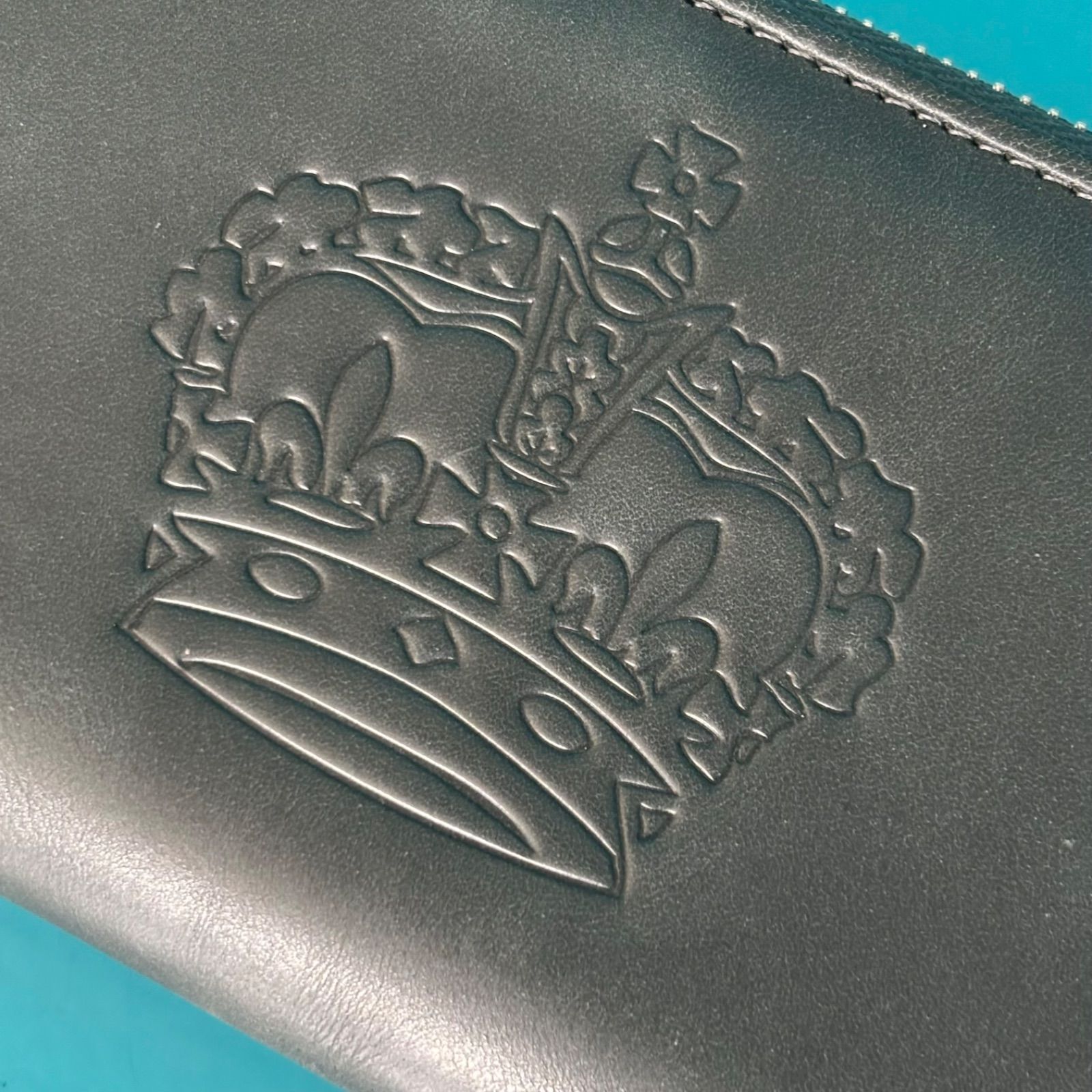 c1 ROYAL ORDER ロイヤルオーダー クラウン型押し 長財布 ラウンド