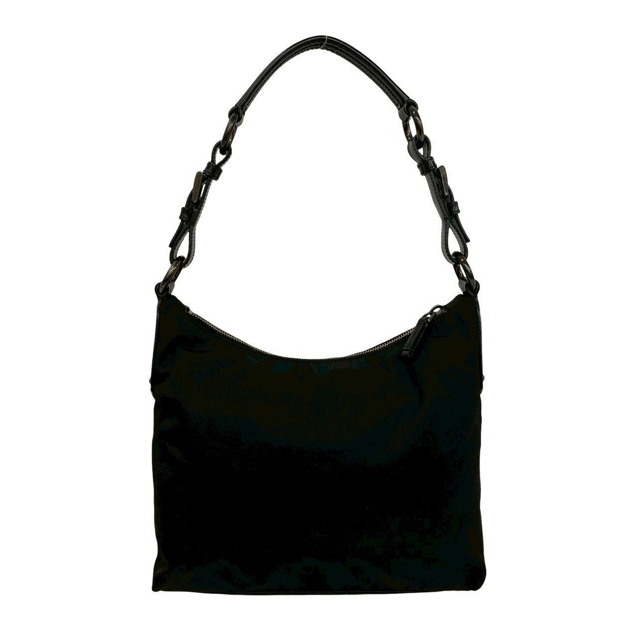 極 美品 希少品 PRADA プラダ 三角ロゴ パンチング スタッズ 金具