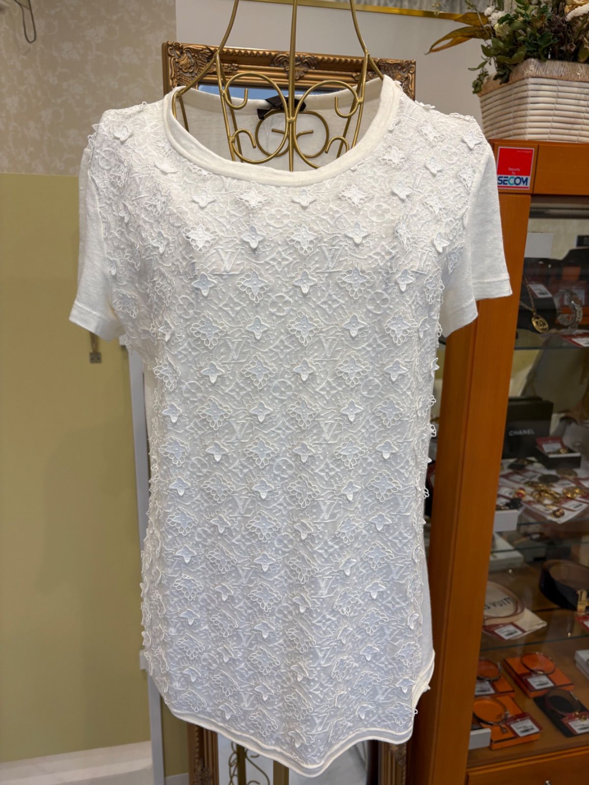 高級 LOUIS VUITTON ルイヴィトン モノグラムフラワー レース