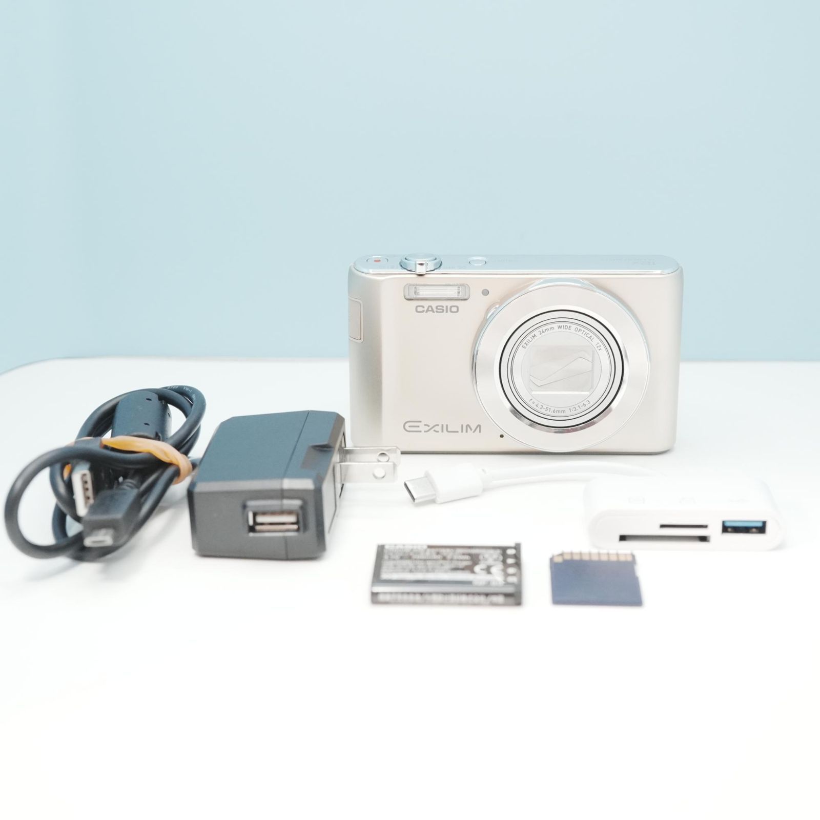 CASIO EXILIM EX-ZS190 デジカメ スマホ転送OK フルセット 美品 a6752