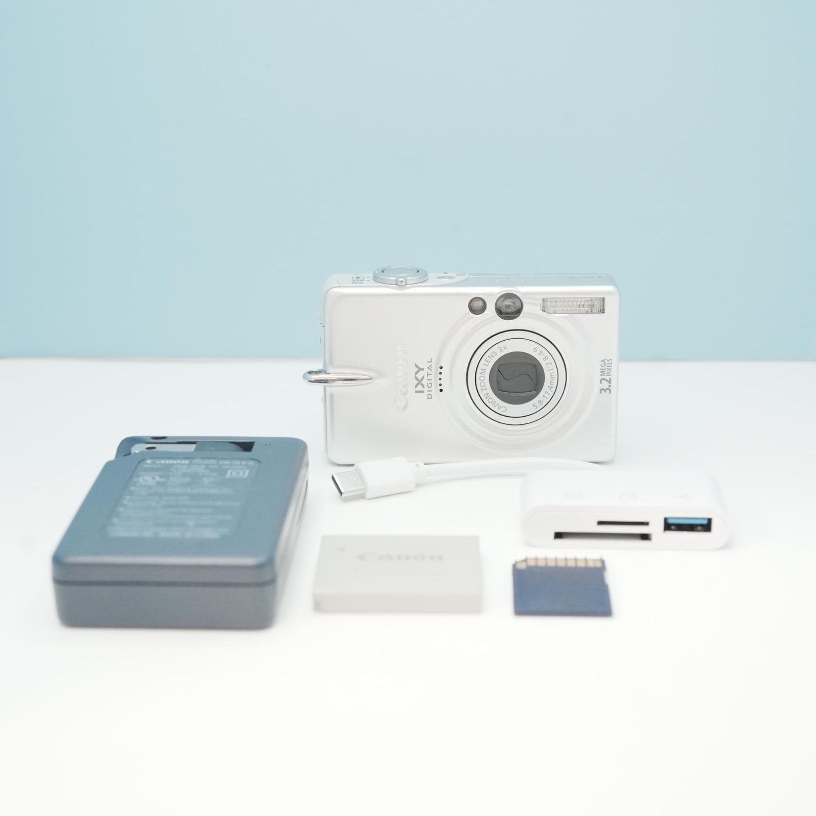 Canon IXY DIGITAL 40 PC1102 デジカメ スマホ転送OK フルセット a6753