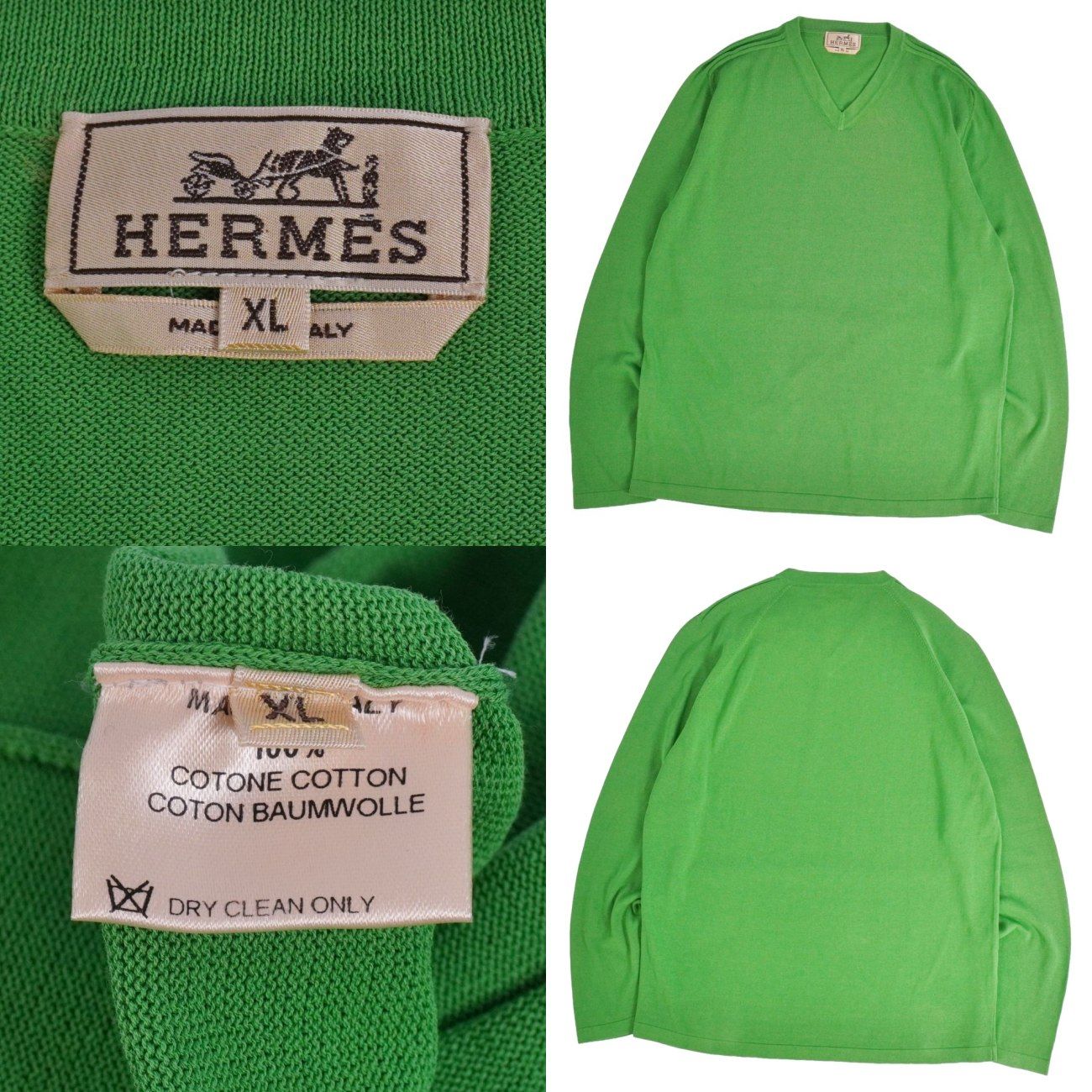 極美品 エルメス HERMES ニット セーター ロングスリーブ 長袖