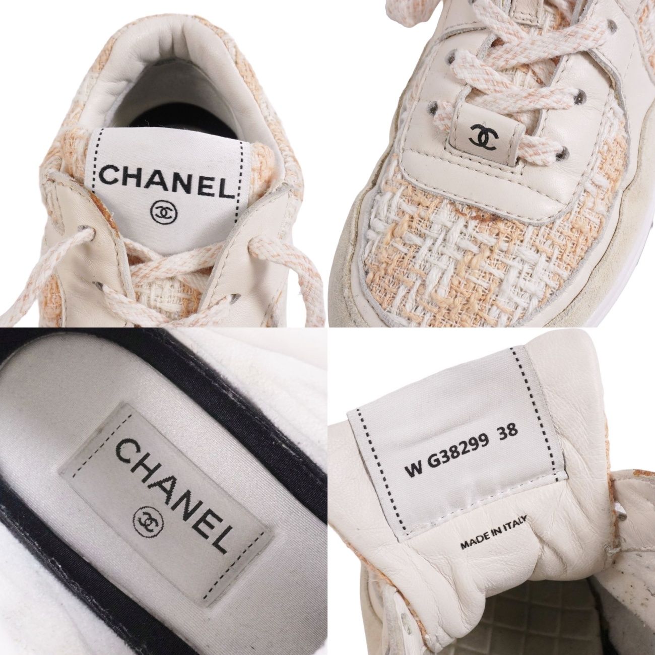 シャネル CHANEL スニーカー G38299 ココマーク スエードレザー ツ
