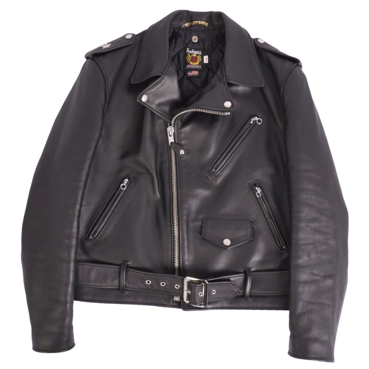 極美品 ショット SCHOTT ジャケット レザージャケット ダブル