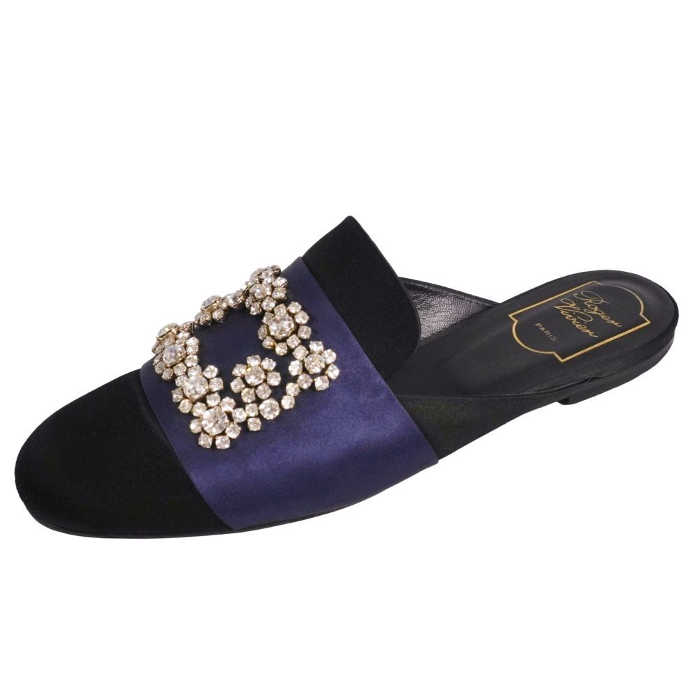 美品 ロジェヴィヴィエ Roger Vivier サンダル ミュール ビジュー装