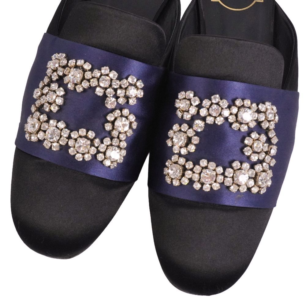 美品 ロジェヴィヴィエ Roger Vivier サンダル ミュール ビジュー装