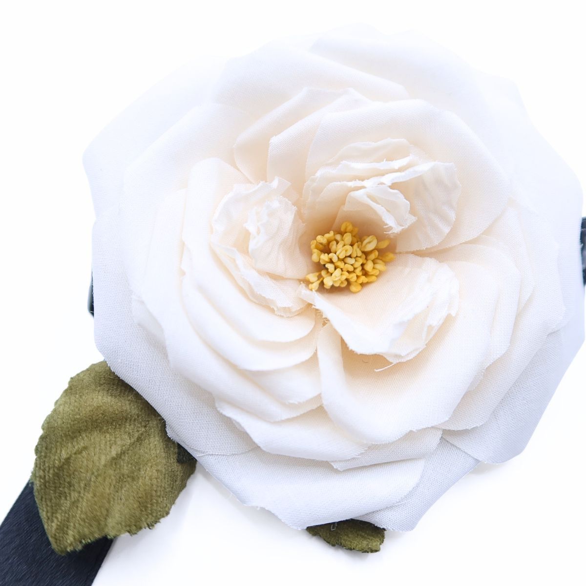 美品】ピンクハウス☆上品な白バラコサージュ 薔薇 ローズ オフ