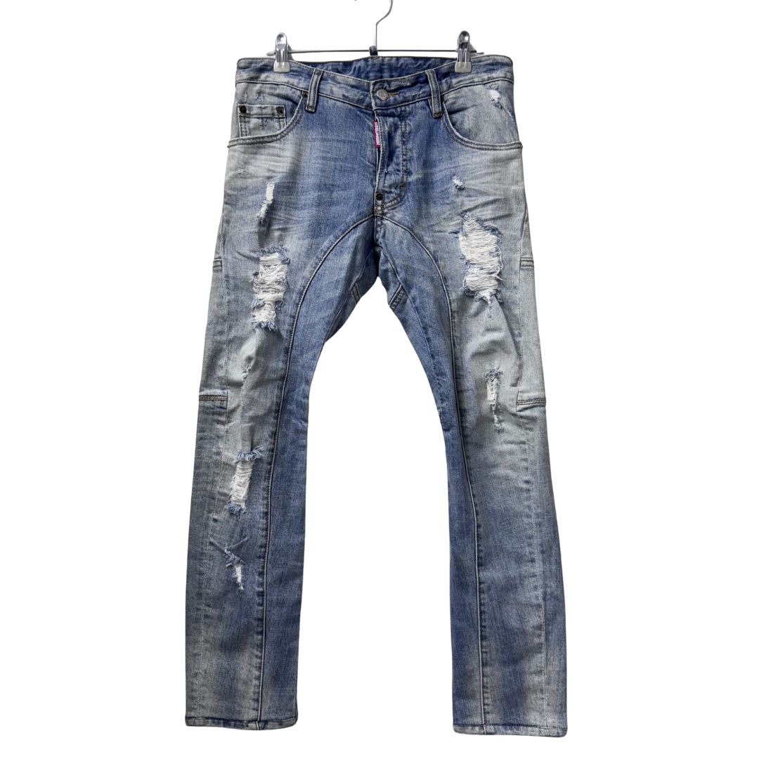 DSQUARED2 ディースクエアード TIDY BIKER JEAN タイディバイカージーン デニムパンツ ダメージ加工 インディゴ スキニー ストレッチ