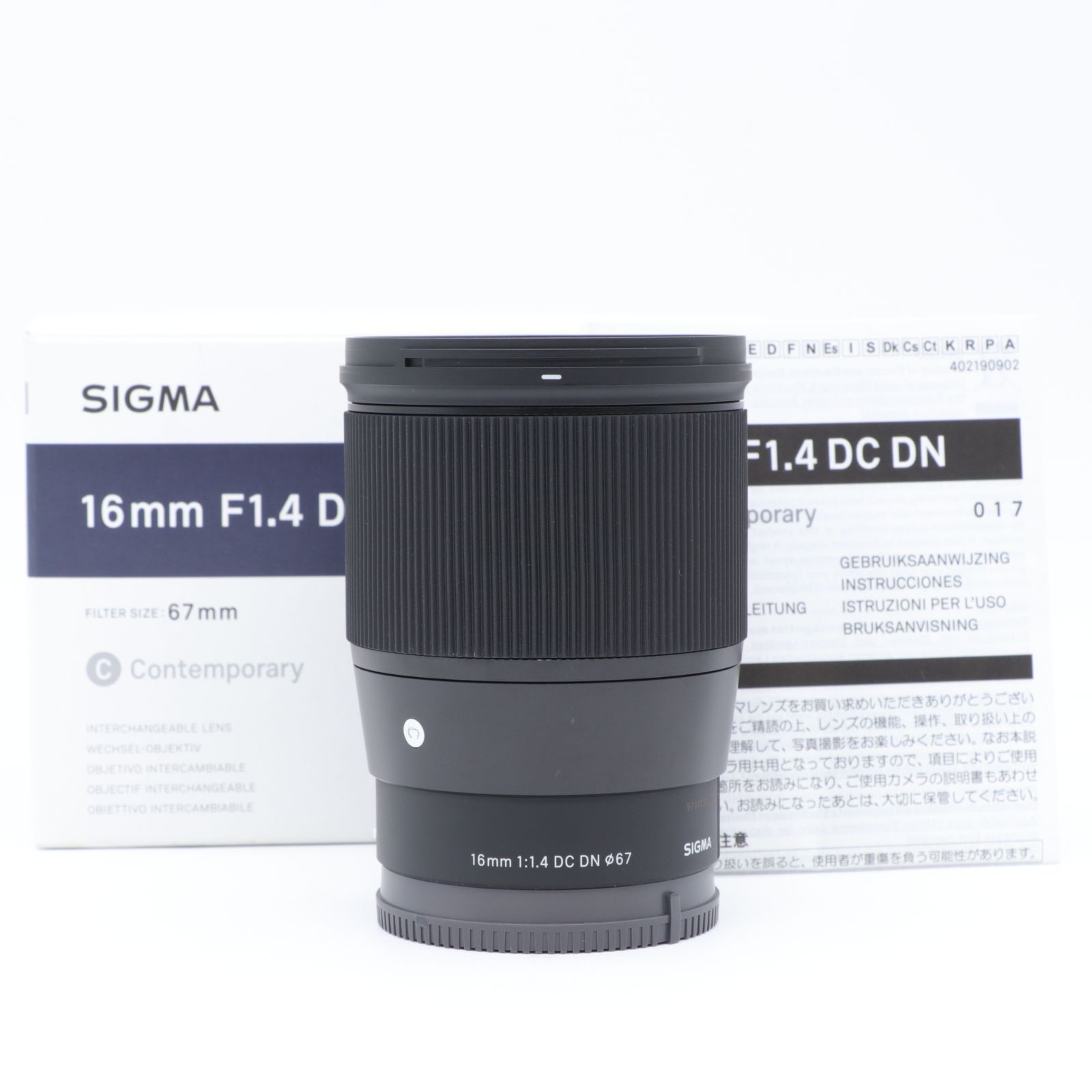 【送料無料】【美品】SIGMA 16mm F1.4 DC DN Eマウント Contemporary