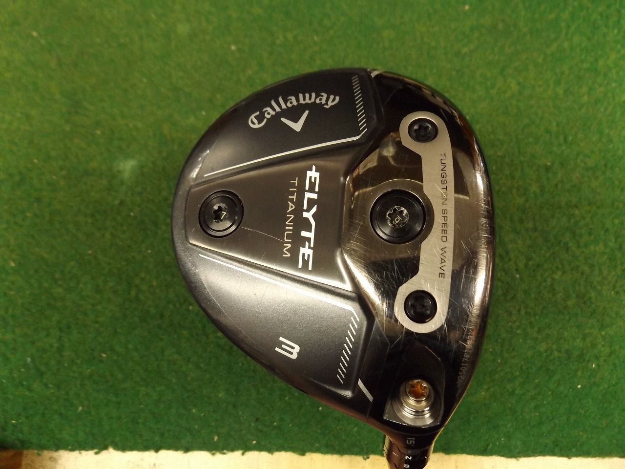 2912 ELYTE TITANIUM (US) 3W 15° DENALI CHARCOAL 60 S カバー無 キャロウェイ エリート チタニウム フェアウェイウッド ゴルフクラブ .028454