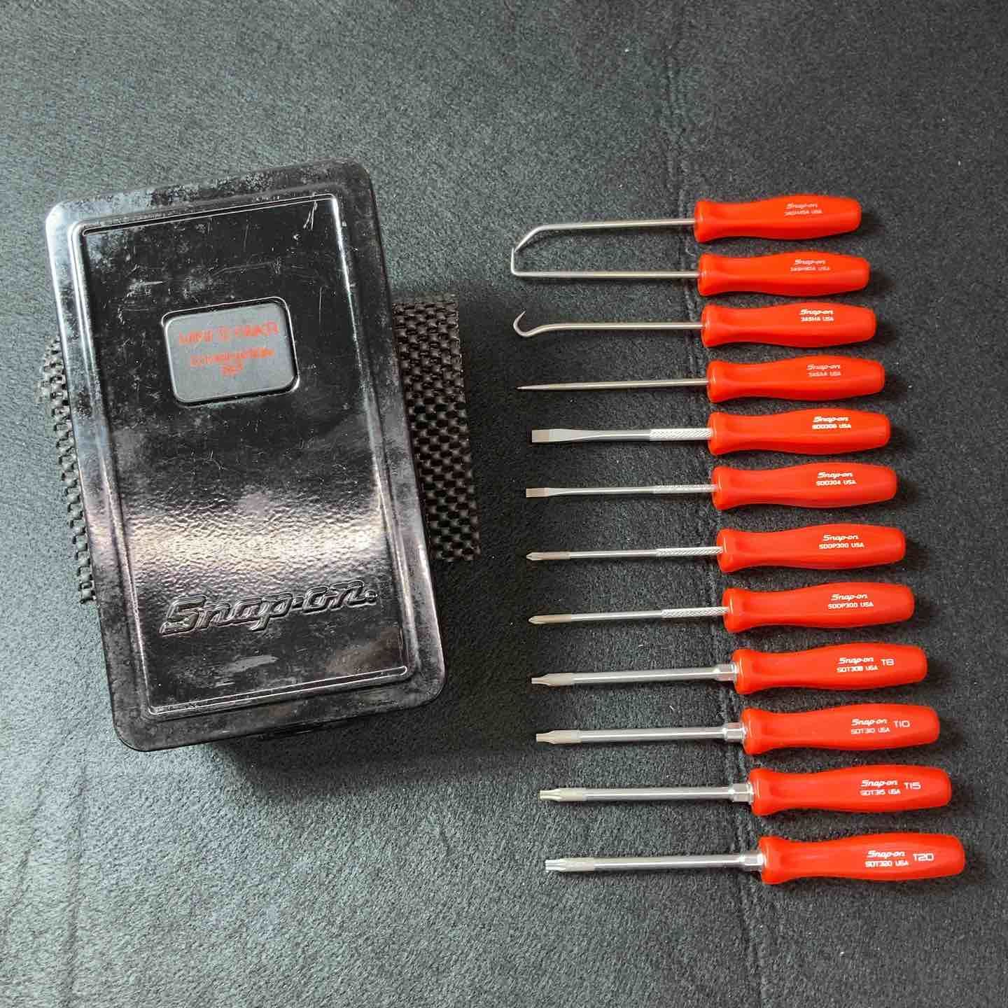 【中古美品】 Snap-on(スナップオン) MINI12PAKR コンビネーションセット12本レッド 【東大和店】