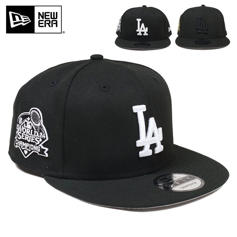 ニューエラ キャップ NEW ERA ベースボールキャップ 帽子 ワールドシリーズチャンピオンキャップ 優勝記念モデル メンズ レディース ブランド 大きいサイズ おしゃれ おすすめ ドジャース 黒 newera006