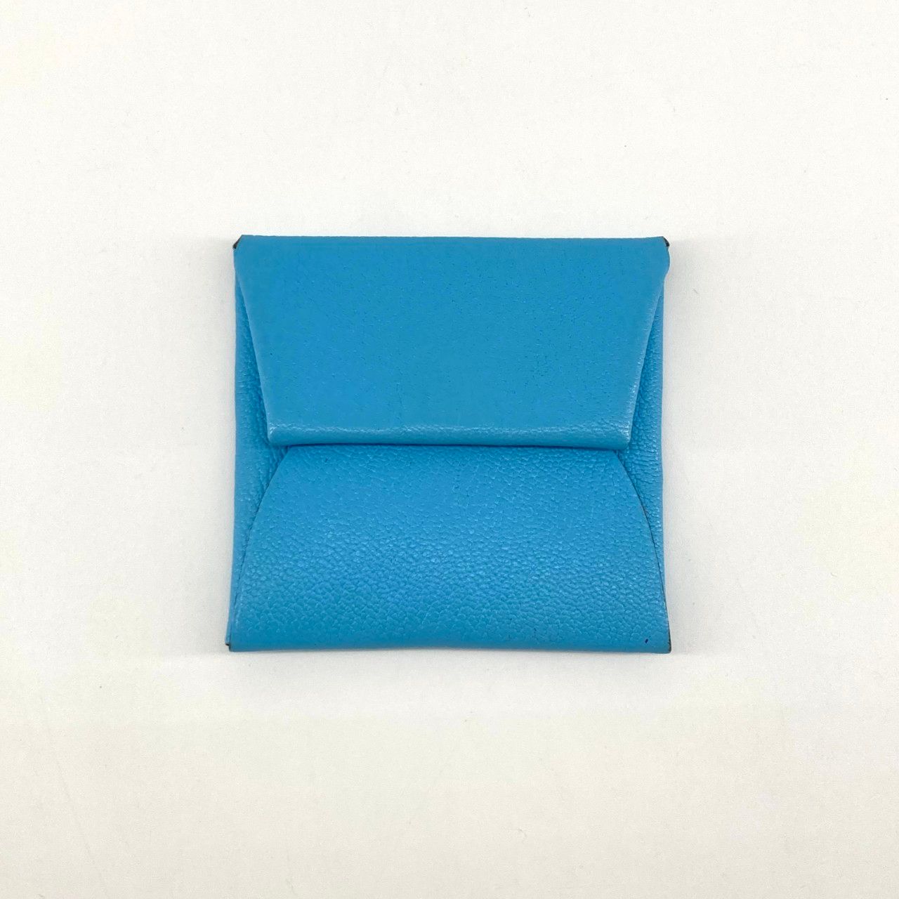 HERMES（エルメス） バスティア C刻印 シェーブル コインケース ブルー