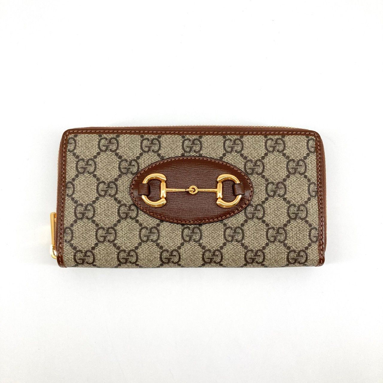 GUCCI（グッチ） ホースビット ラウンドファスナー 621889 長財布 ブラウン