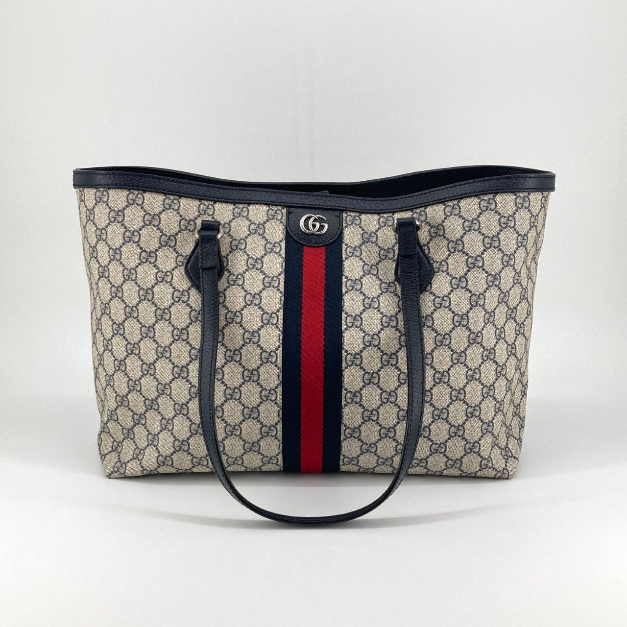 GUCCI（グッチ） オフィディア 631685 トートバッグ ベージュ×ダークネイビー 102,850円
