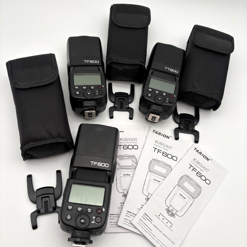 【美品セット】GODOX TT600 TARION TF600 ストロボ 3台セット ケース付 マニュアルフラッシュ