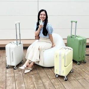 2177 スーツ ケース Mサイズ ブラック 静音 ダブル キャスター カバー
