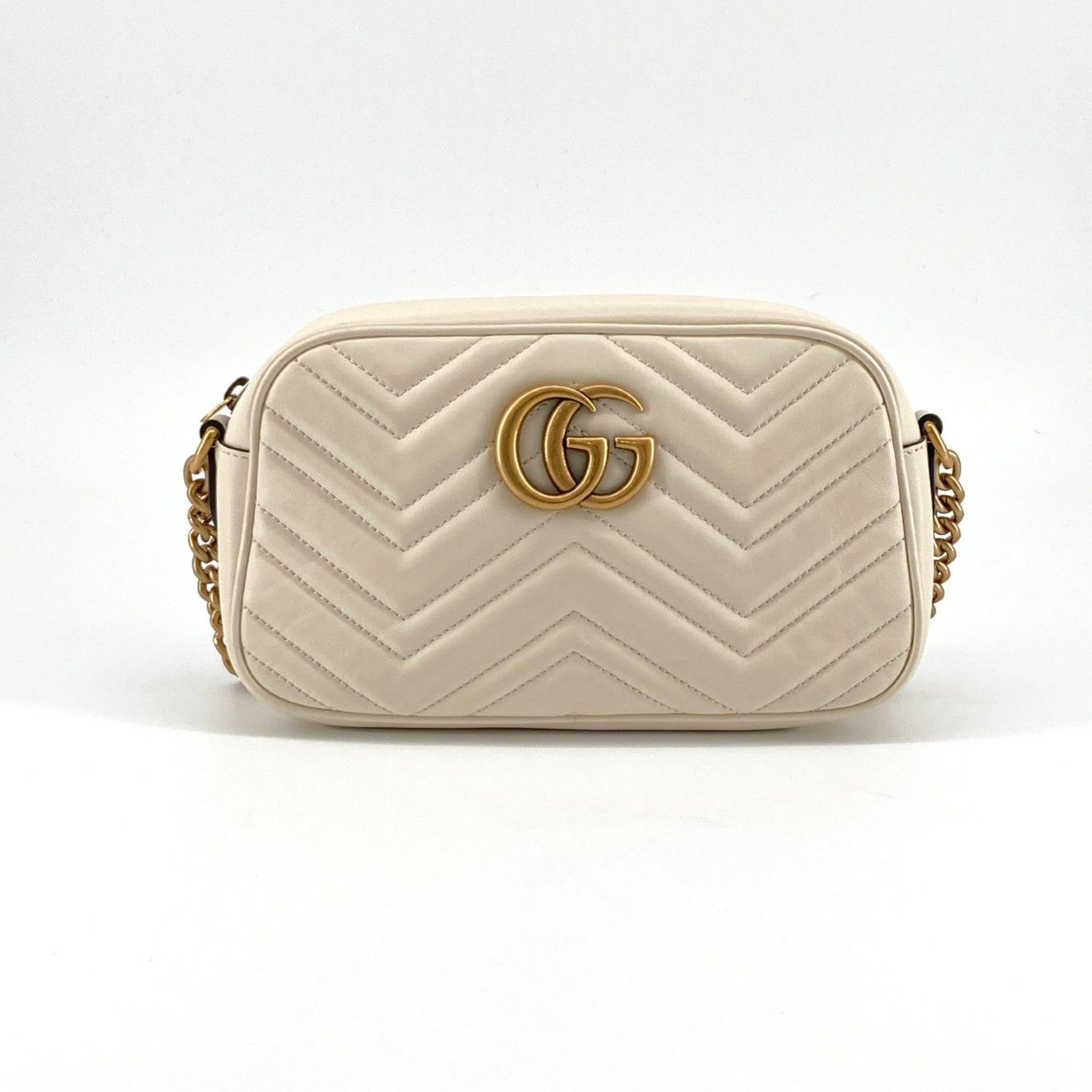 GUCCI（グッチ） GGマーモント 447632 ショルダーバッグ ホワイト