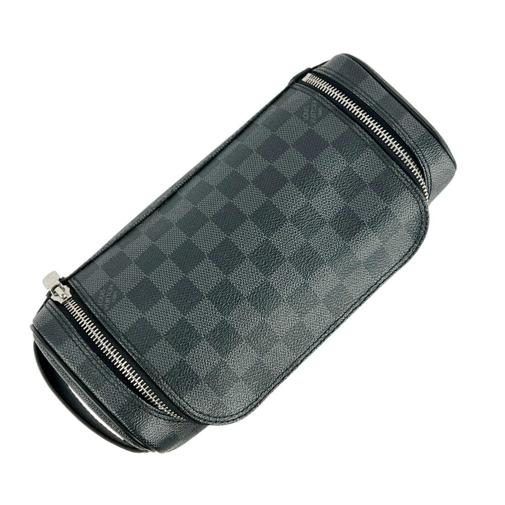 【美品】ダミエ グラフィット トワレ N47625 セカンドバッグ ルイヴィトン □新同□ トワレ ポーチ セカンド バッグ トラベル