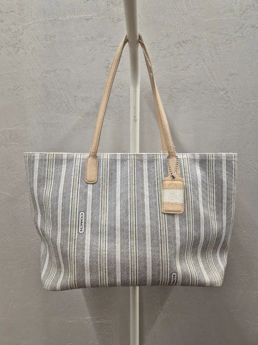 COACH ストライプ トートバッグ