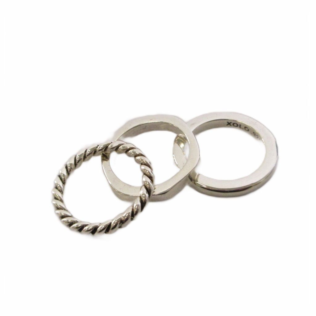 ショロ ジュエリー XOLO JEWELRY Triple Ring リング 指輪 SV925 S 9