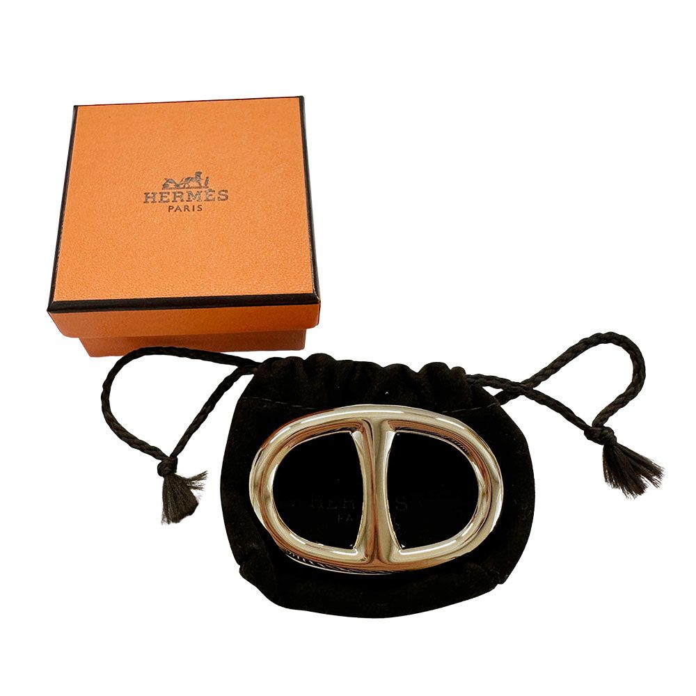 新品♡HERMES エルメス スカーフリング シェーヌダンクル ゴールド エルメス HERMES スカーフリング シェーヌダンクル レディース