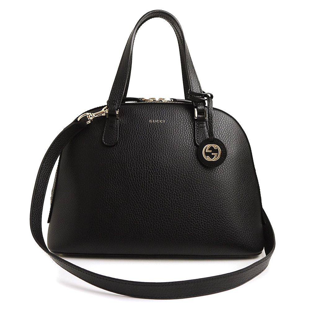 グッチ 388560 レディダラー カーフスキン ブラック 2way ショルダー