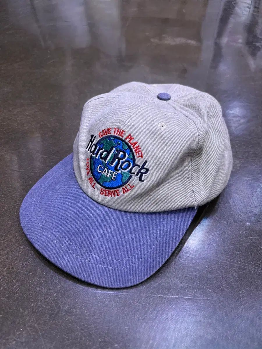 ハードロックカフェ NEW YORK ヴィンテージ ウォッシュ ツートンパネルキャップ 帽子