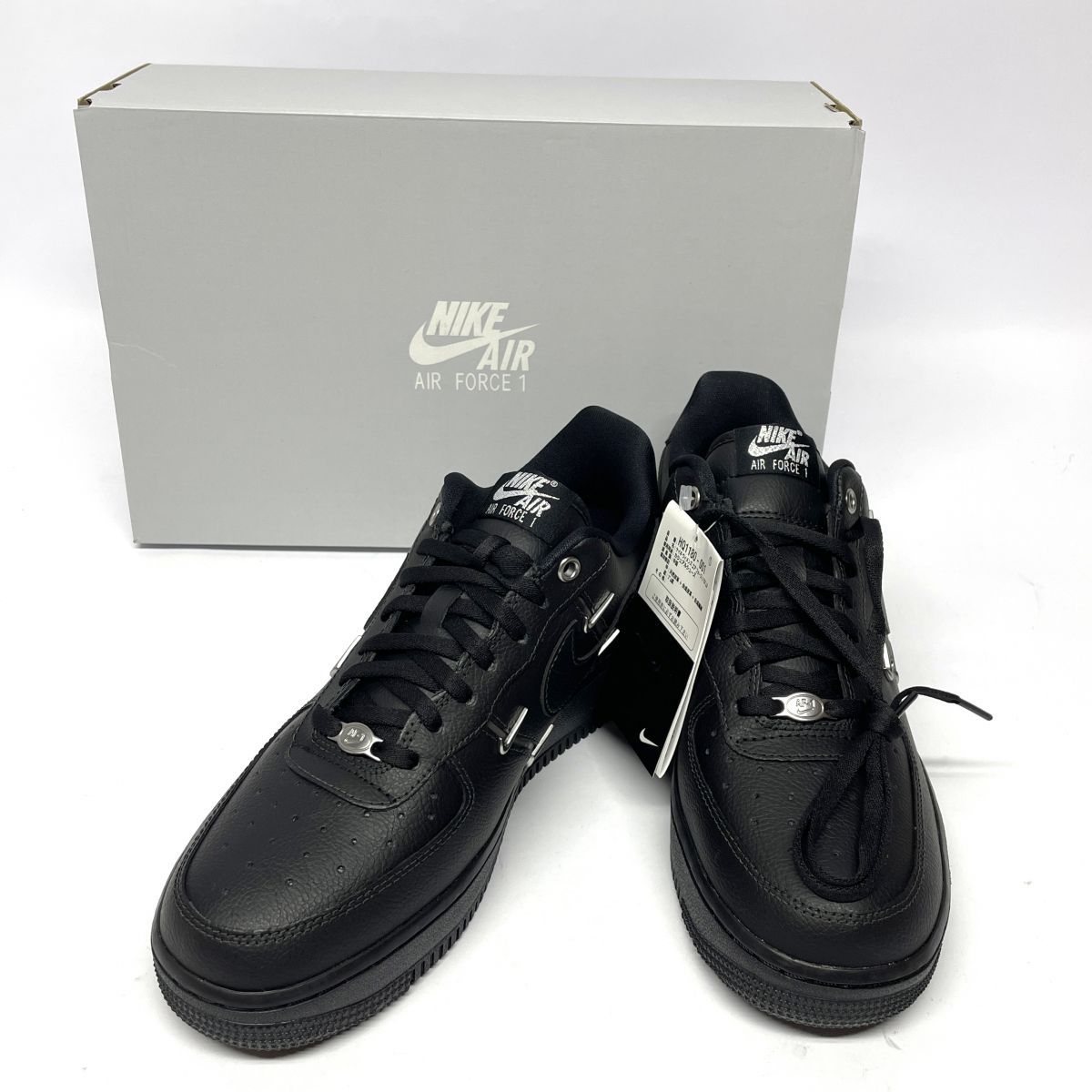 【新古品】 NIKE ナイキ AIR FORCE 1 エア フォース 1 スニーカー 25.5ｃｍ HQ1180-001 ブラック 箱あり 【津山店】