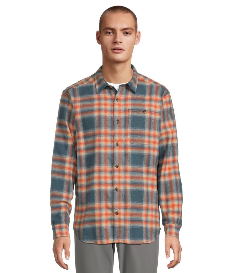 コロンビア メンズ トップス シャツ Columbia Pitchstone Heavyweight Flannel II Everblue Twilig