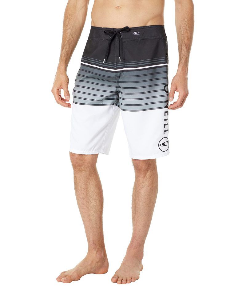 オニール メンズ 水着 ハーフパンツ・ショーツ プリント ショートパンツ ONeill Santa Cruz Printed Boardshorts White ホワイト