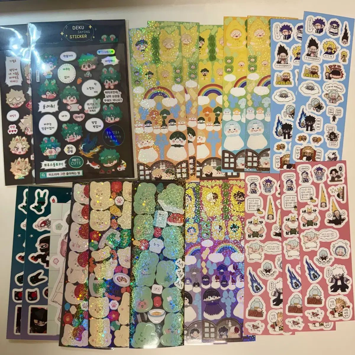 ヒロアカ 僕のヒーローアカデミア 非公式グッズ ステッカー 紙類 まとめ 出品
