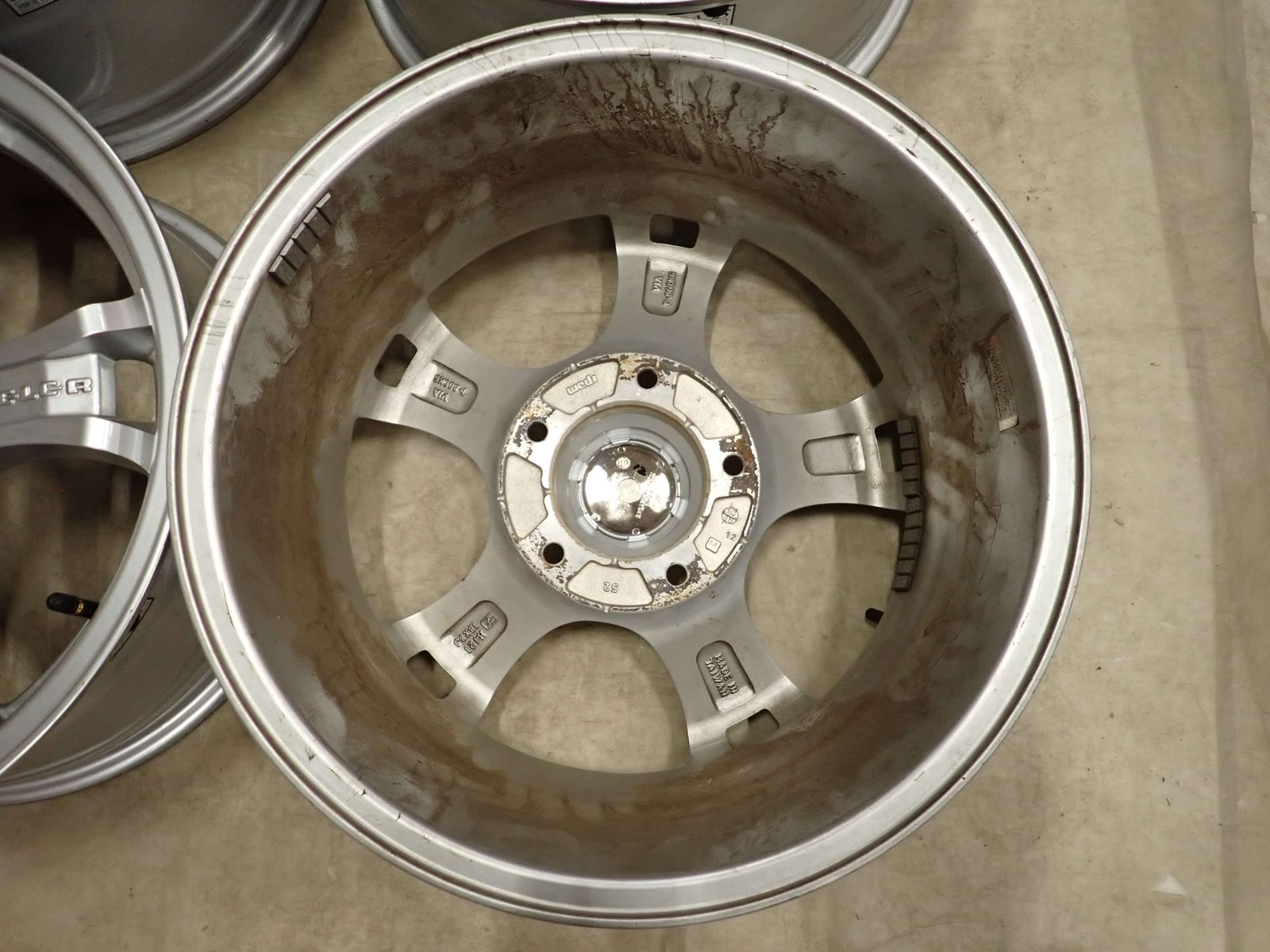 4本 会社宛 送料無料 18×8J WEDS KEELER シルバー アルミ 5穴 PCD