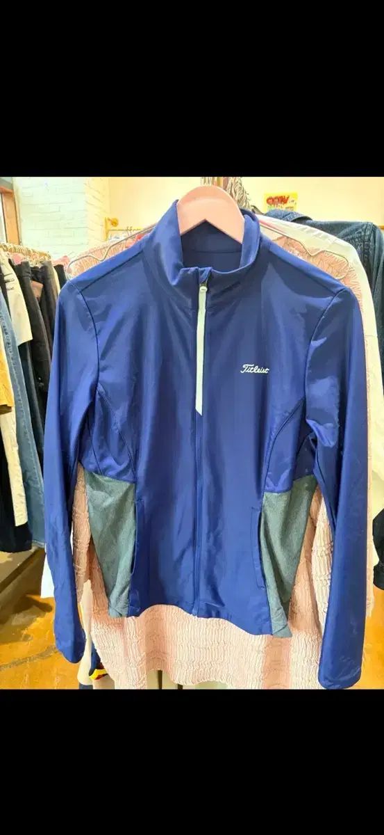 Titleist(タイトリスト) ゴルフ ブルー ジップアップ ジャケット