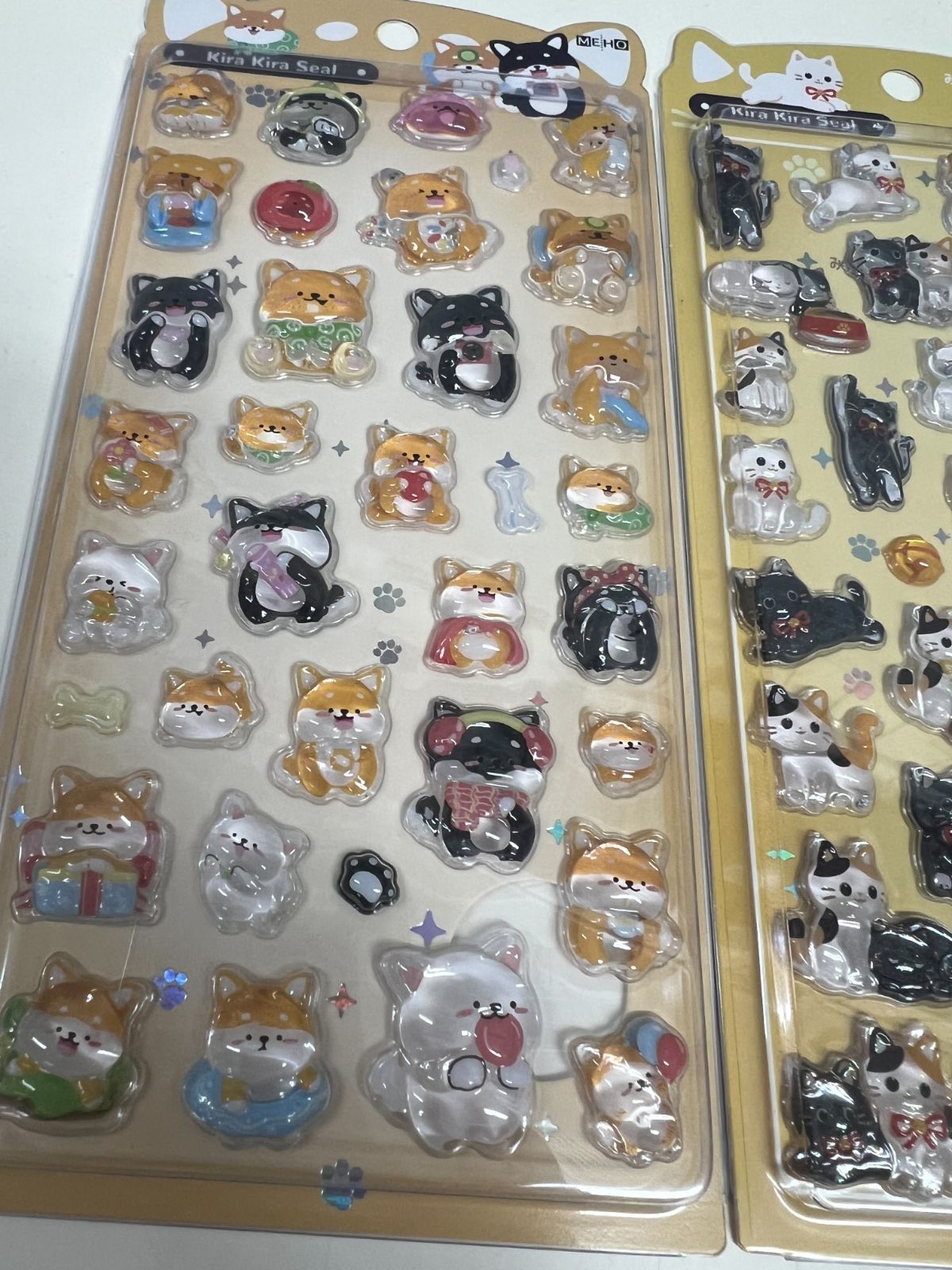 新品未開封】キラキラシール ねこ・柴犬/40枚セット！ - メルカリ
