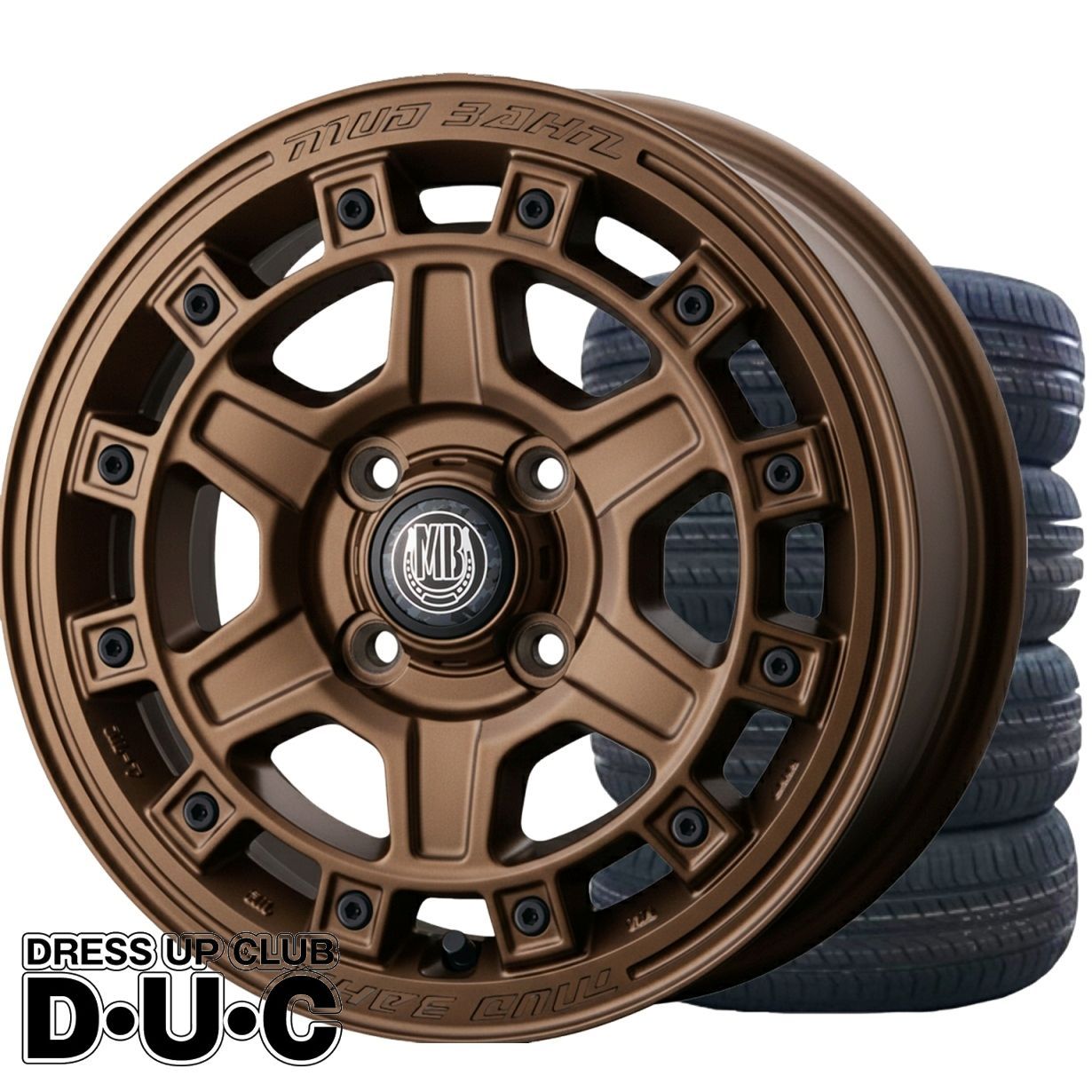 14インチアルミホイール タイヤセット 軽自動車 MUD BAHN XR-710C ブラストブロンズ BBR 14-5.0+39 165/55R14 安心JAWA認証 710C