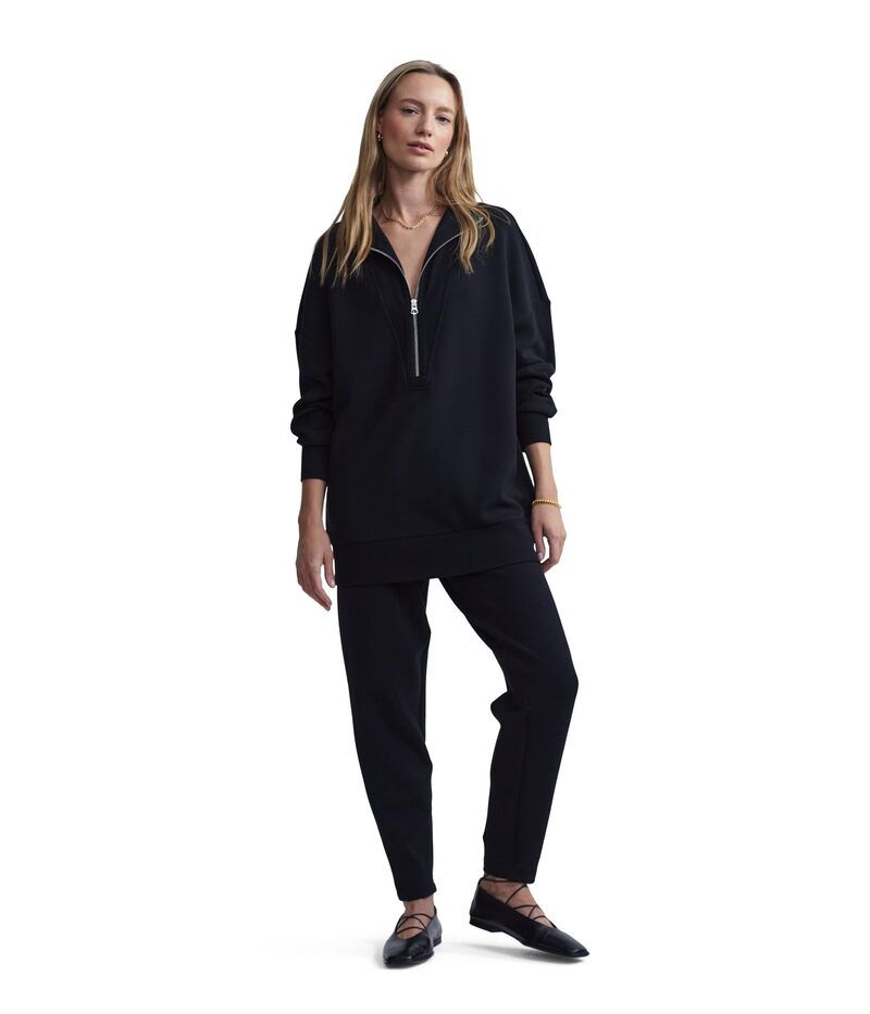 バーレイ レディース アウター パーカー・スウェット Varley Masie Longline Sweat Black ブラック