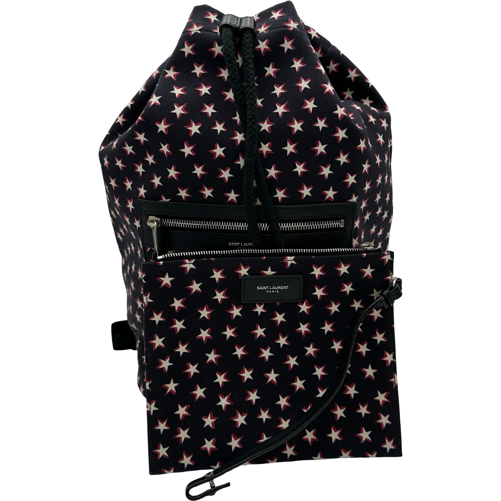 サンローラン SAINT LAURENT シティセーラードローストリングバックパック 553969 ブラック キャンバス レディース リュック・デイパック