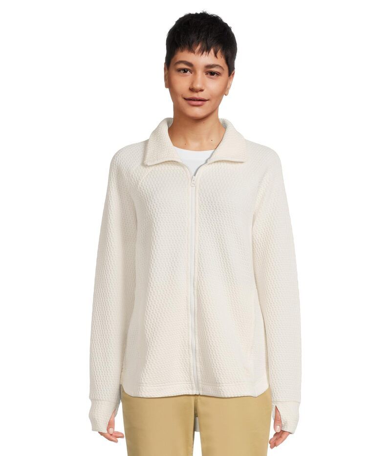 エルエルビーン レディース アウター パーカー・スウェット ニット ジャケット LLBean Ridgeknit FullZip Jacket Sailcloth
