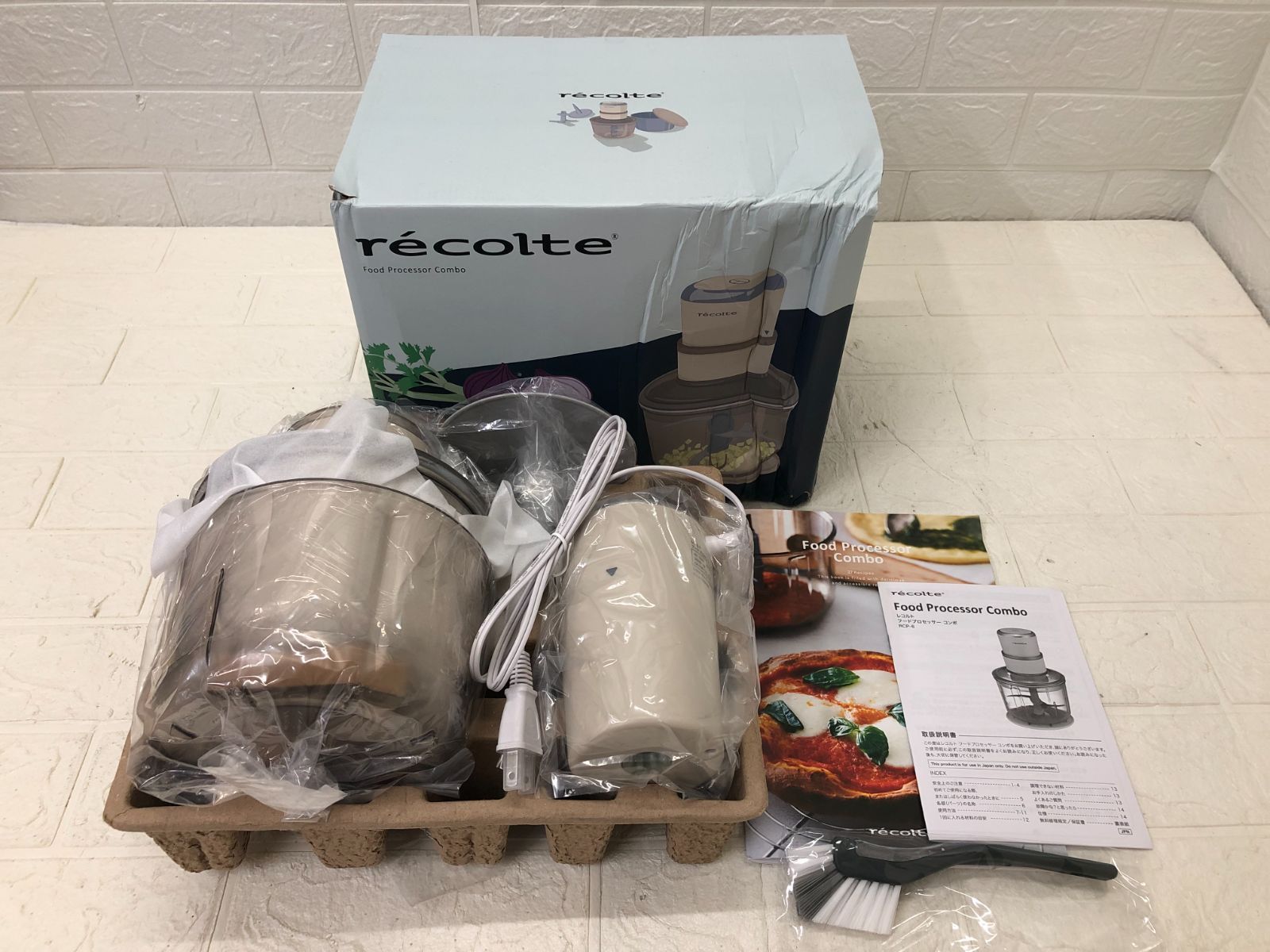 rècolte レコルト フードプロセッサーコンボ RCP-6(W)