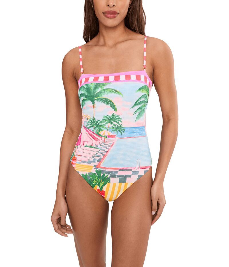 ベッカ レディース 水着 上下セット BECCA Miami Beach Colette Bandeau OnePiece Multi マルチカラー 27,820円
