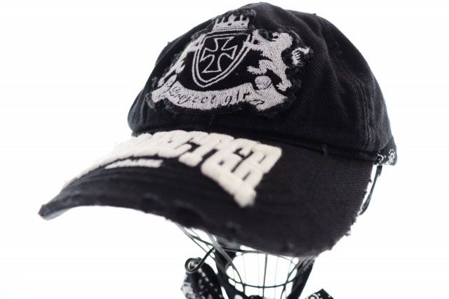 プロジェクト ジーアール PROJECT G/R LAYERED BASEBALL CAP BLACK レイヤード ベースボール キャップ ブラック 【ブランド古着ベクトル】【中古】▲260619